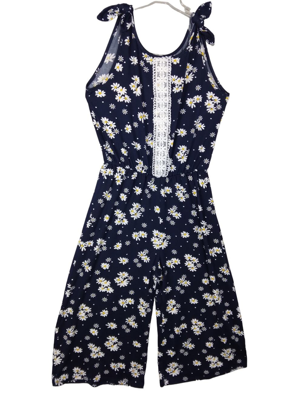 Heart & Arrow Jumpsuit Size 10 Blue and White Floral Print